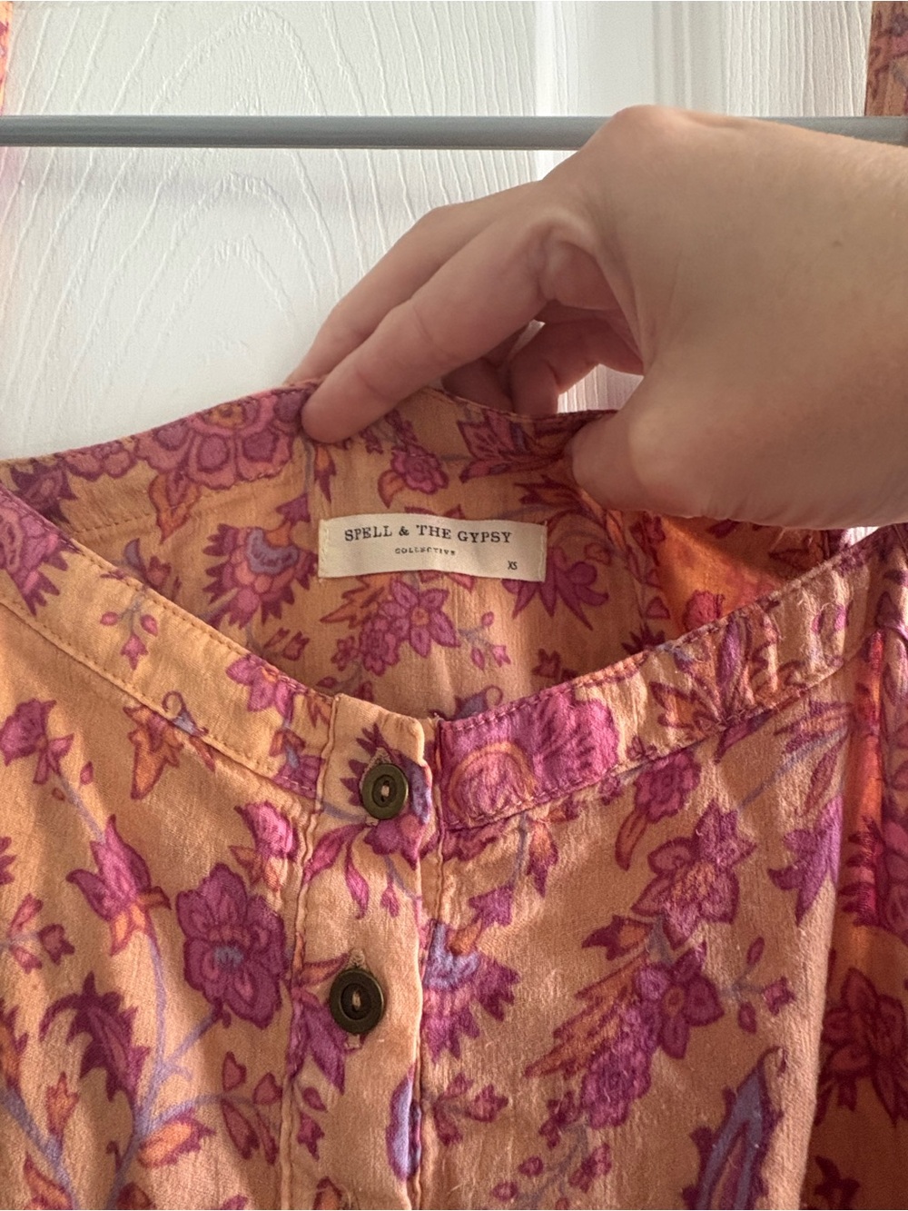 Spell Yellow and Pink Floral Midi Dress - Picture 2 of 8